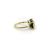 Signature 18K Gold Bezel Set Indicolite Tourmaline Ring ring Kirsten's Corner 