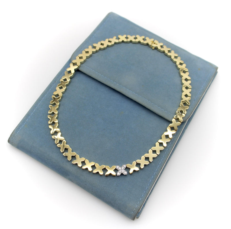 Vintage 18K Gold Tiffany & Co. X Necklace by Angela Cummings jewelry Tiffany & Co. 
