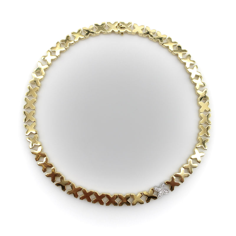 Vintage 18K Gold Tiffany & Co. X Necklace by Angela Cummings jewelry Tiffany & Co. 