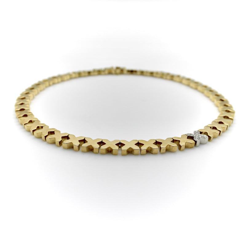 Vintage 18K Gold Tiffany & Co. X Necklace by Angela Cummings jewelry Tiffany & Co. 