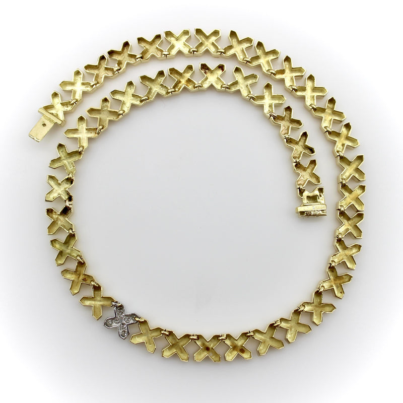 Vintage 18K Gold Tiffany & Co. X Necklace by Angela Cummings jewelry Tiffany & Co. 