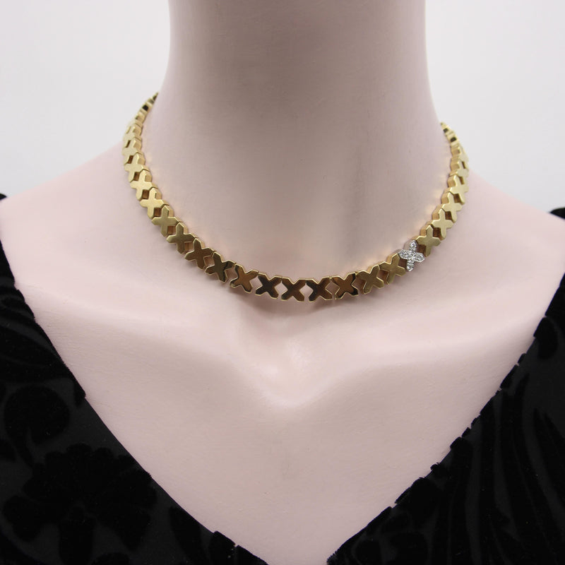 Vintage 18K Gold Tiffany & Co. X Necklace by Angela Cummings jewelry Tiffany & Co. 