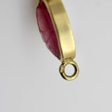 Vintage 18K Gołd French Egyptian Revival Multi-Stone Necklace jewelry Kirsten's Corner 
