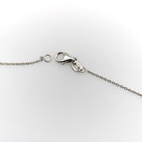 14K White Gold Diamond Encrusted Horseshoe Pendant jewelry Kirsten's Corner 
