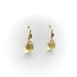 Signature 20K and 14K Gold Diamond and Citrine Briolette Earrings Earrings Kirsten's Corner 
