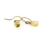 Signature 20K and 14K Gold Diamond and Citrine Briolette Earrings Earrings Kirsten's Corner 
