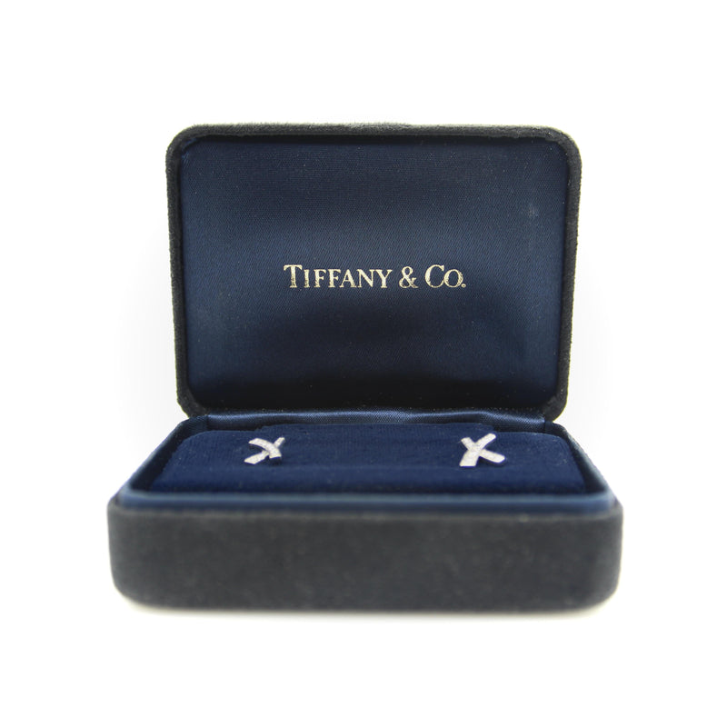Vintage Paloma Picasso for Tiffany & Co. Platinum and Diamond Kiss Earrings jewelry Paloma Picasso for Tiffany & Co. 