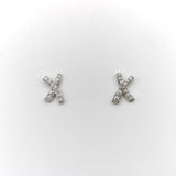 Vintage Paloma Picasso for Tiffany & Co. Platinum and Diamond Kiss Earrings jewelry Paloma Picasso for Tiffany & Co. 