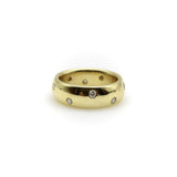 Contemporary 18K Gold Etoile Donut Band