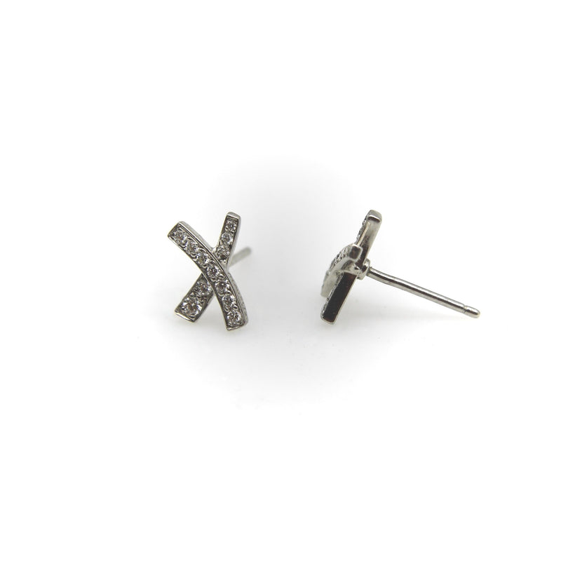 Vintage Paloma Picasso for Tiffany & Co. Platinum and Diamond Kiss Earrings jewelry Paloma Picasso for Tiffany & Co. 