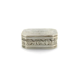 Sterling Silver Georgian Octagonal Vinaigrette with Engraved Latticework Objects of Vertu Kirsten's Corner 