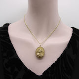 Victorian 10K Gold Our Lady of Perpetual Help & Sacred Heart Pendant Kirsten's Corner 