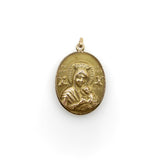 Victorian 10K Gold Our Lady of Perpetual Help & Sacred Heart Pendant Kirsten's Corner 