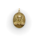 Victorian 10K Gold Our Lady of Perpetual Help & Sacred Heart Pendant Kirsten's Corner 