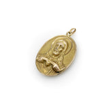 Victorian 10K Gold Our Lady of Perpetual Help & Sacred Heart Pendant Kirsten's Corner 