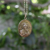 Victorian 10K Gold Our Lady of Perpetual Help & Sacred Heart Pendant Kirsten's Corner 