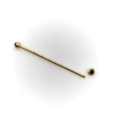 Vintage 18K Gołd Cartier Shirt Collar Pin with Sapphire Cabochon jewelry Cartier 