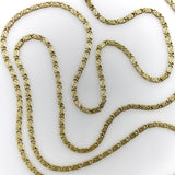 Vintage 14K Gołd Interlocking Link 26” Chain jewelry Kirsten's Corner 