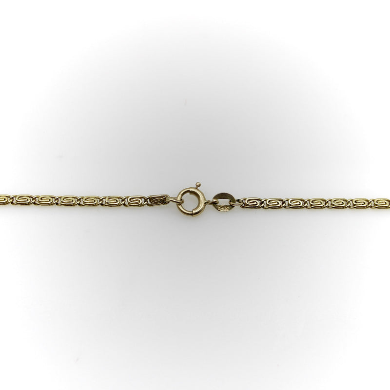 Vintage 14K Gołd Interlocking Link 26” Chain jewelry Kirsten's Corner 