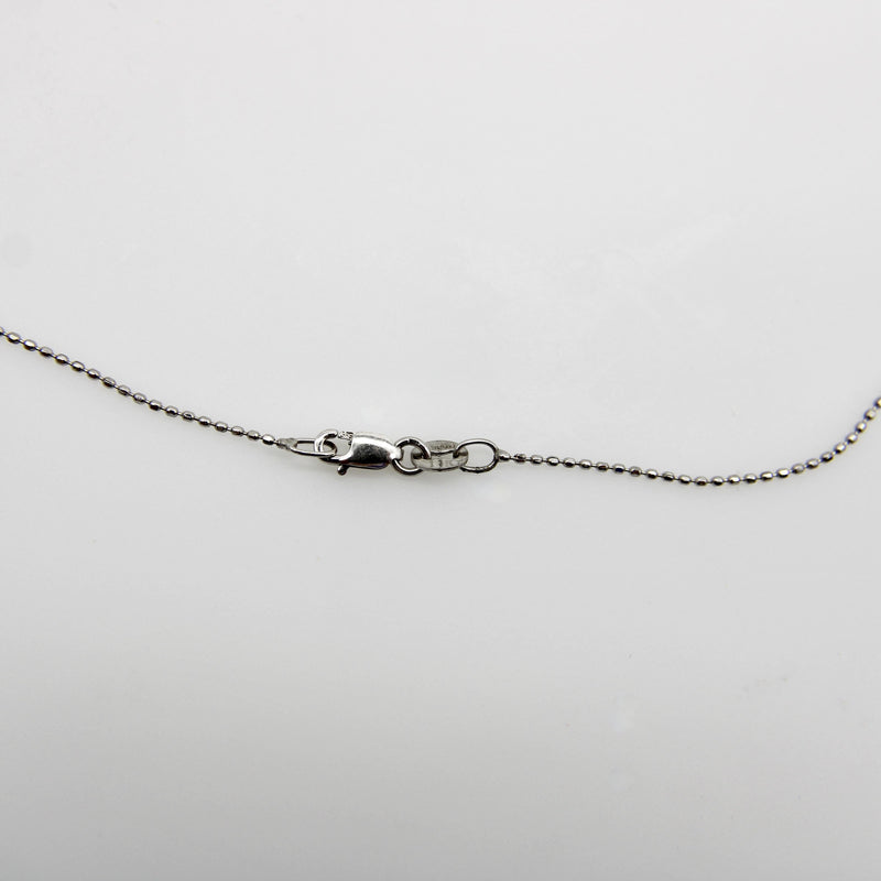14K White Gold Moon and Star Diamond Necklace jewelry Kirsten's Corner 