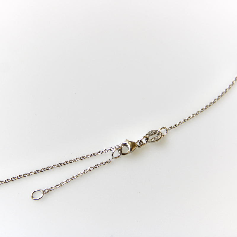 Vintage Platinum Pink Sapphire and Diamond Necklace jewelry Kirsten's Corner 
