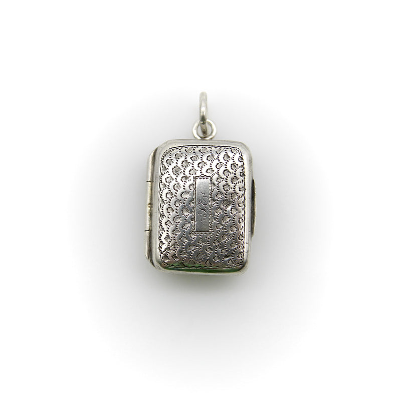 Sterling Silver Georgian Small Rectangular Vinaigrette Kirsten's Corner 