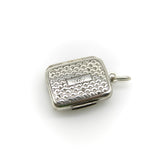 Sterling Silver Georgian Small Rectangular Vinaigrette Kirsten's Corner 