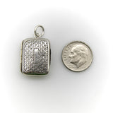 Sterling Silver Georgian Small Rectangular Vinaigrette Kirsten's Corner 