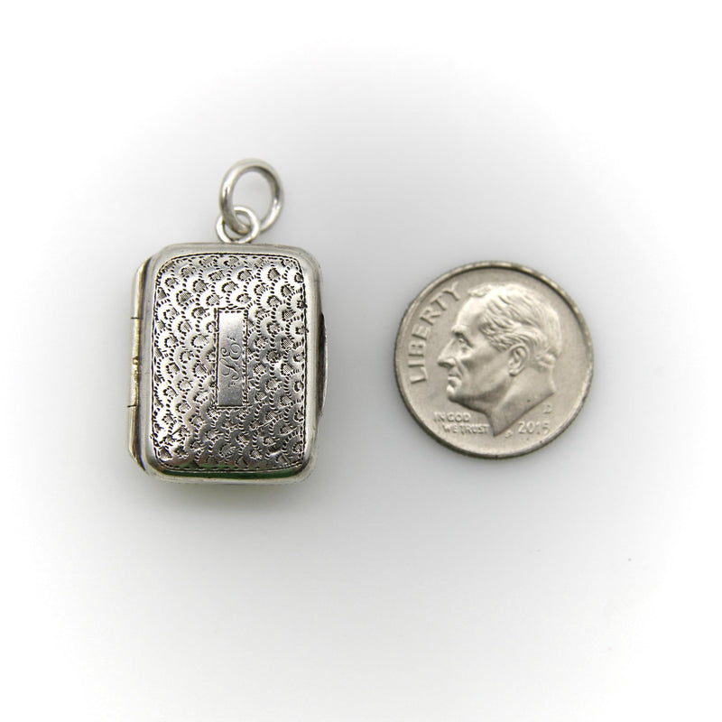 Sterling Silver Georgian Small Rectangular Vinaigrette Kirsten's Corner 