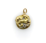 18K Gold Victorian Mythical Creature Pendant jewelry Kirsten's Corner 