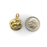 18K Gold Victorian Mythical Creature Pendant jewelry Kirsten's Corner 