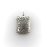 Sterling Silver Georgian Rectangular Vinaigrette with Meander Pattern Kirsten's Corner 