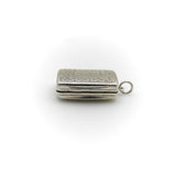 Sterling Silver Georgian Rectangular Vinaigrette with Meander Pattern Kirsten's Corner 