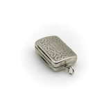 Sterling Silver Georgian Rectangular Vinaigrette with Meander Pattern Kirsten's Corner 