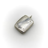 Sterling Silver Georgian Rectangular Vinaigrette with Meander Pattern Kirsten's Corner 