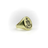 Victorian 14K Gold Signet Ring with “Spiritus Gladius” Motto Ring Kirsten's Corner 