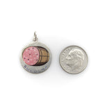 Vintage 800 Silver Hand Enameled Baloney Charm from Bologna Kirsten's Corner 