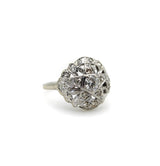 Art Deco 14K White Gold Order of the Eastern Star Diamond Ring