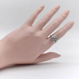 Art Deco 14K White Gold Order of the Eastern Star Diamond Ring