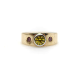 14K Gold Fancy Yellow and Pink Diamond Ring Ring Kirsten's Corner 