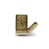 Sterling Silver William IV Rectangular Vinaigrette with Floral Border jewelry Kirsten's Corner 
