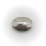 Sterling Silver Georgian Octagonal Vinaigrette with Engraved Latticework jewelry Kirsten's Corner 