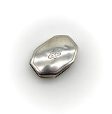 Sterling Silver Georgian Octagonal Vinaigrette with Engraved Latticework jewelry Kirsten's Corner 