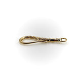 14K Gold Signature Shepherd's Hook and Charm Holder with Curling Motifs signature pieces Kirsten's Corner 