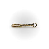 14K Gold Signature Shepherd's Hook and Charm Holder with Curling Motifs signature pieces Kirsten's Corner 