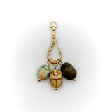 14K Gold Signature Shepherd's Hook and Charm Holder with Curling Motifs signature pieces Kirsten's Corner 