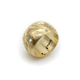 Victorian 14K Gold Hand-Engraved Celestial Themed Band or Ring with Diamonds