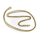 Victorian 14K Gold 31” Double Cable Link Chain with Dog Clip