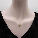 Egyptian Revival Turquoise Wash Faience Scarab Pendant with 14K Gold Mount Pendant, Charm Kirsten's Corner 