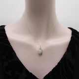 Egyptian Revival Gray Stone Scarab Pendant with 14K Gold Mount Pendant, Charm Kirsten's Corner 